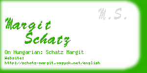 margit schatz business card